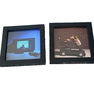 Set 2 Snail photographs works of art, Poltergeist and grandma's cart